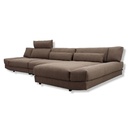 ES Brand Ecksofa Lounge in Stoff 18 601 mammut
