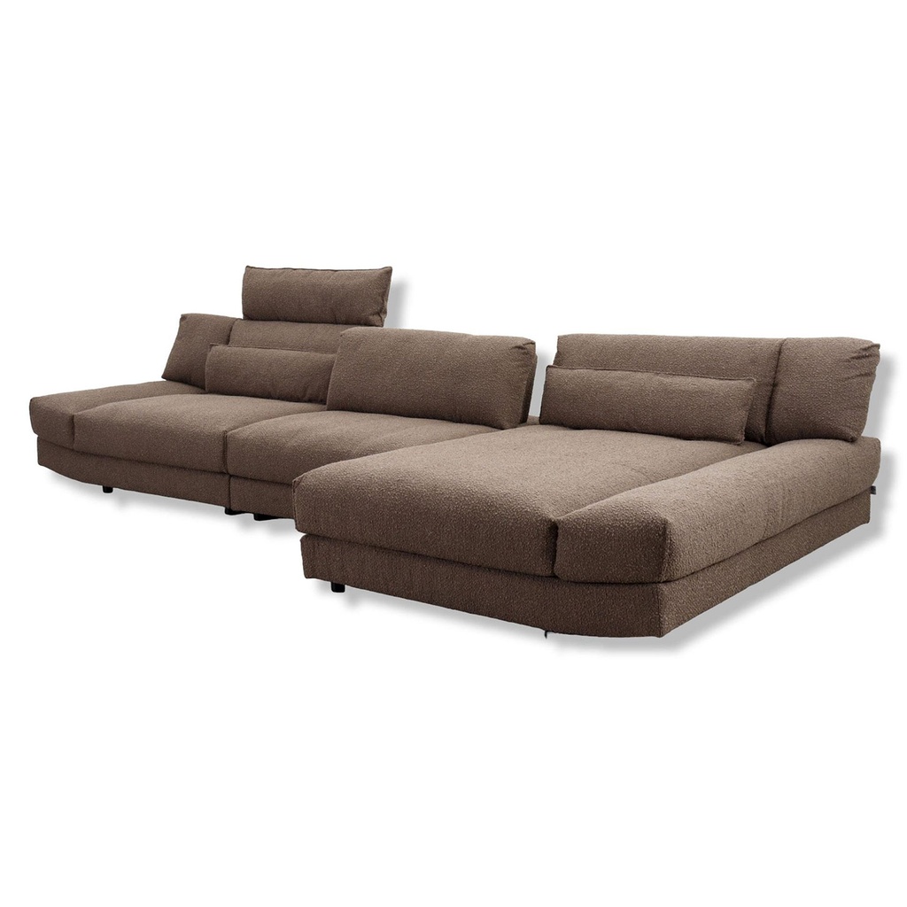 ES Brand Ecksofa Lounge in Stoff 18 601 mammut