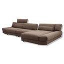 ES Brand Ecksofa Lounge in Stoff 18 601 mammut