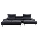 ES Brand Ecksofa Esmara in Leder L180 schwarz