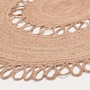 Danish Lemonite rug Vicenza round natural - size Ø120cm