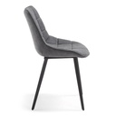 Danish Lemonite Stuhl ADAM in Stoff graphite