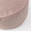 Danish Lemonite Wilma großer Pouf breiter Cord rosa Ø 70 cm