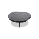 Iccoon Couchtisch Rock 110 Ø  Steinoptik anthrazit