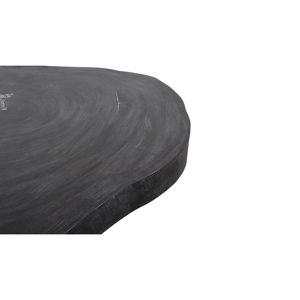 Iccoon Couchtisch Rock 110 Ø  Steinoptik anthrazit