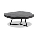Iccoon Couchtisch Rock 110 Ø  Steinoptik anthrazit
