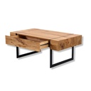 MCA Furniture -  Couchtisch PAPHOS in Asteiche/Metall schwarz matt