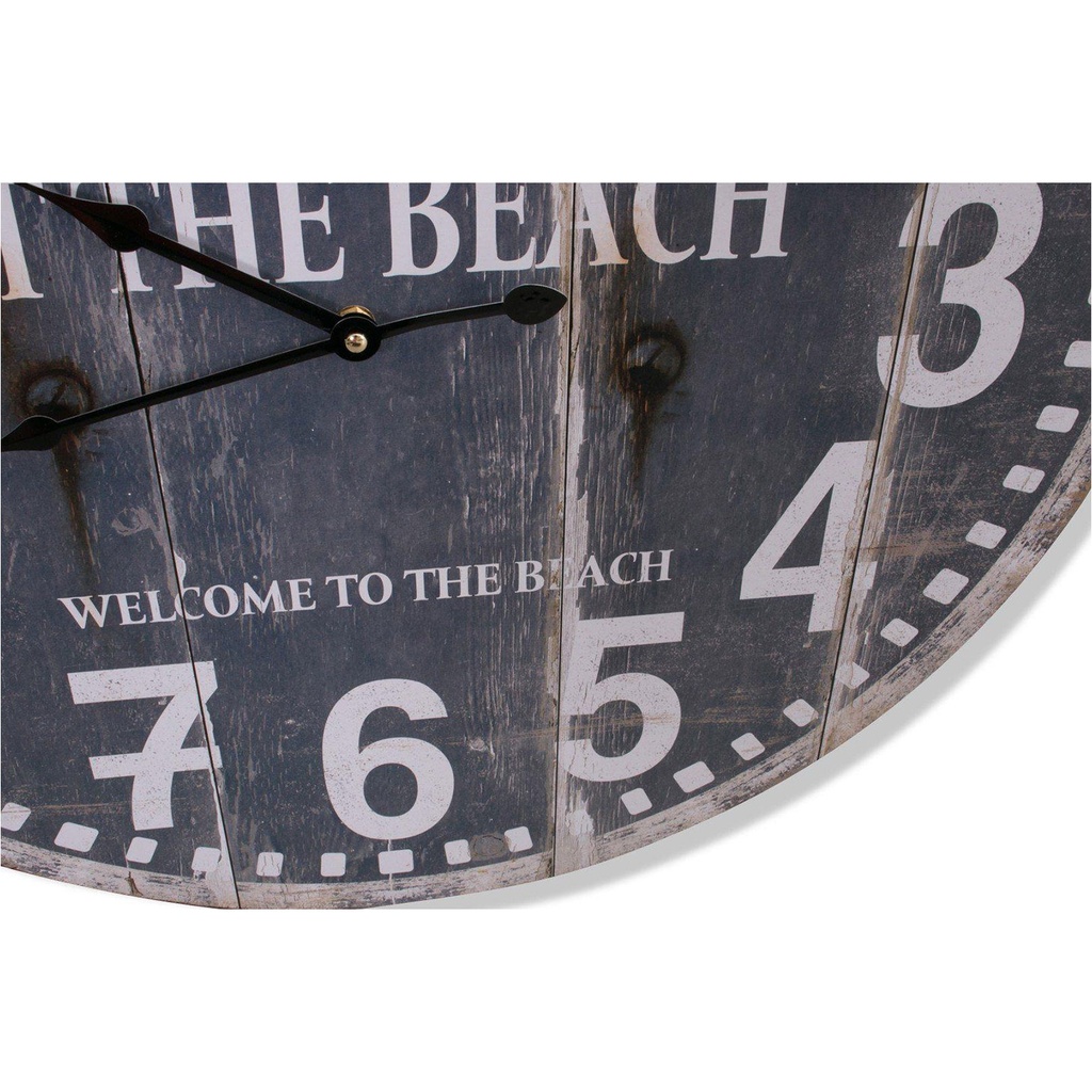 Studio M Uhr AT THE BEACH in grau-blau rund Ø 60cm