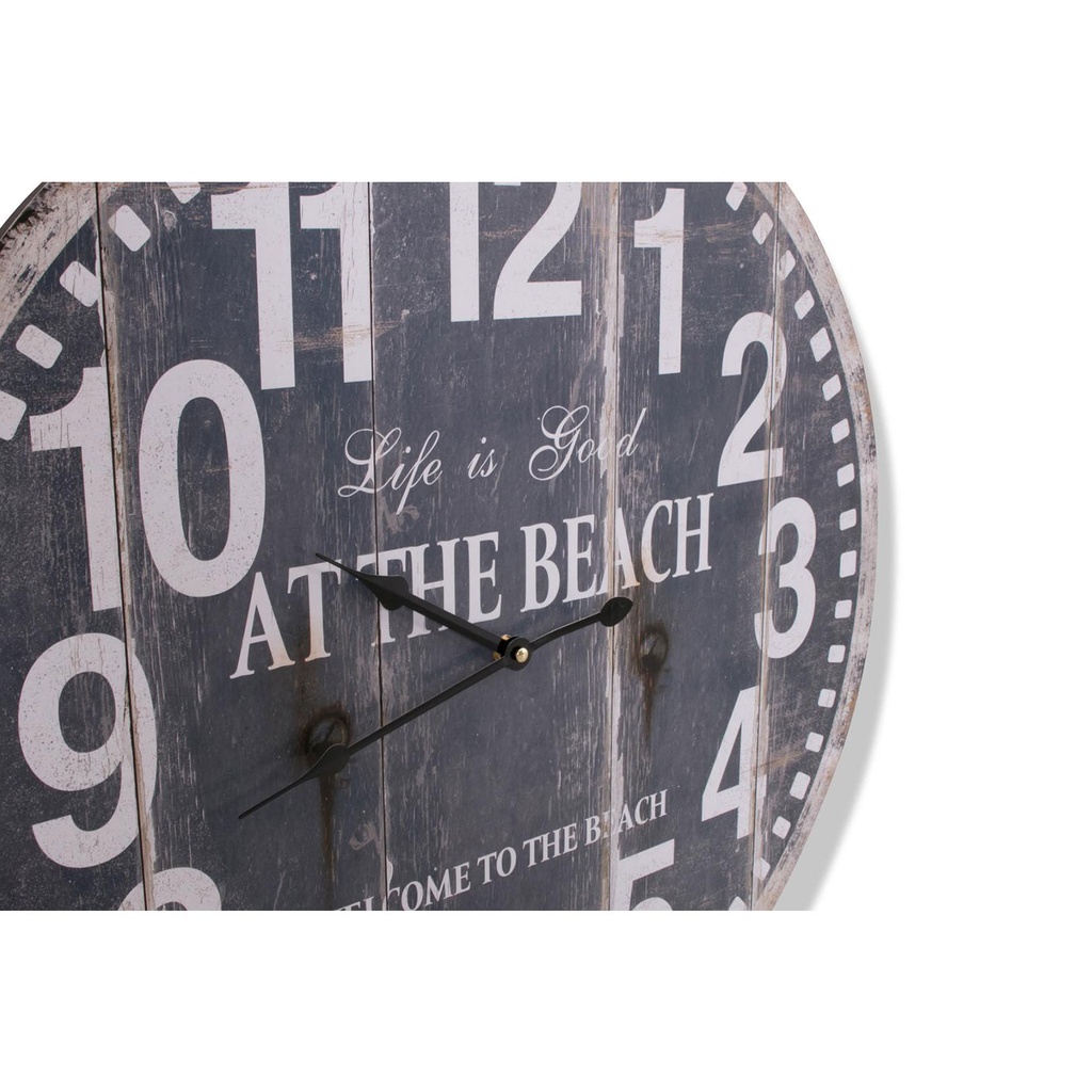 Studio M Uhr AT THE BEACH in grau-blau rund Ø 60cm