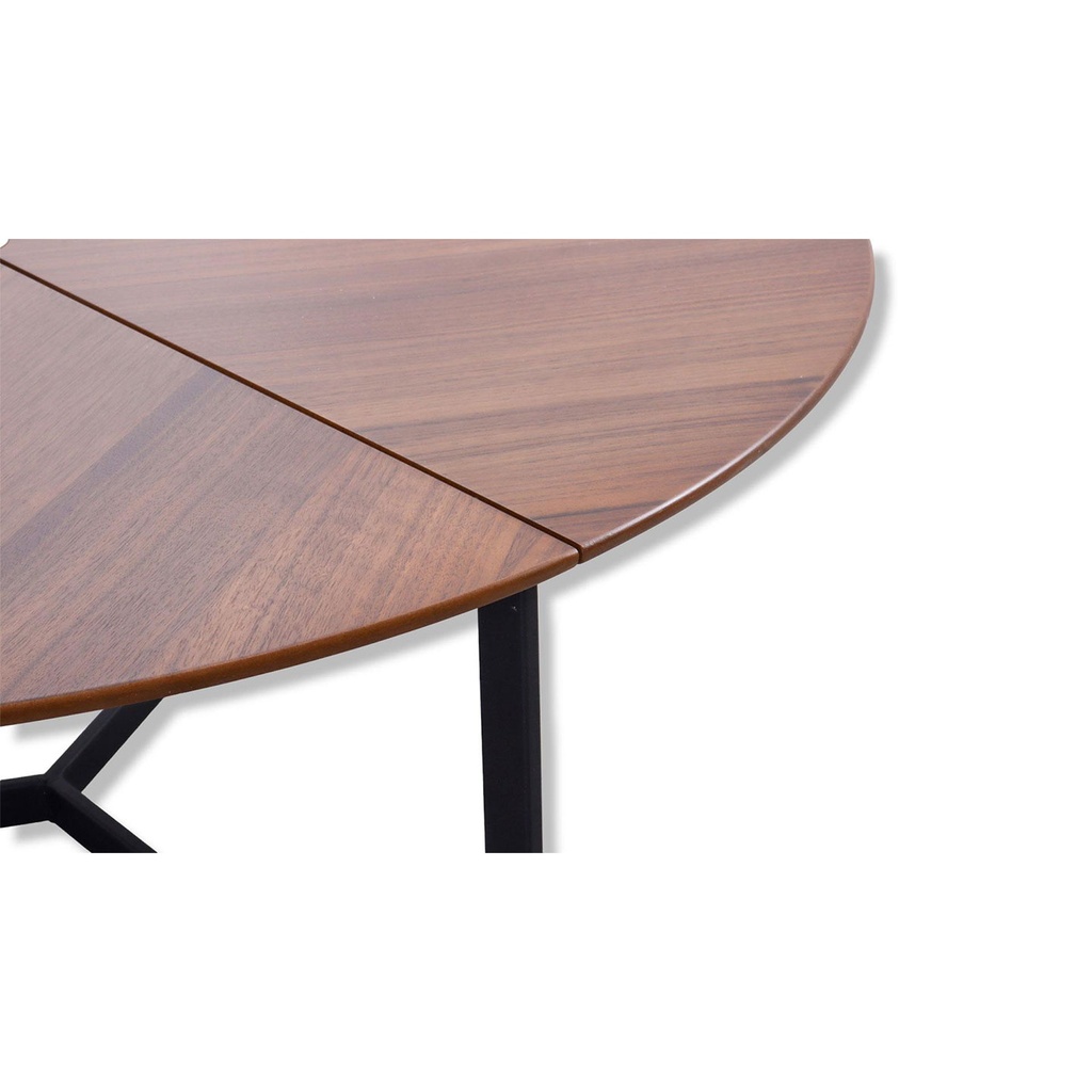 Saloni Couchtisch Focus aus Nussbaumfurnier Ø 95cm