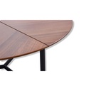 Saloni Couchtisch Focus aus Nussbaumfurnier Ø 95cm