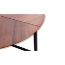 Saloni Couchtisch Focus aus Nussbaumfurnier Ø 95cm