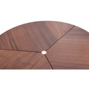 Saloni Couchtisch Focus aus Nussbaumfurnier Ø 95cm