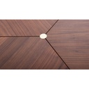 Saloni Couchtisch Focus aus Nussbaumfurnier Ø 95cm