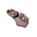 Saloni Sofa Loft in Stoff Kombi 12