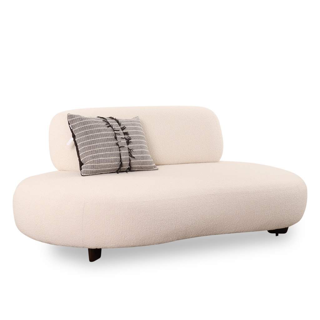 Saloni Sofa Bon Bon in Stoff Hoppi wollweiß