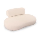 Saloni Sofa Bon Bon in Stoff Hoppi wollweiß