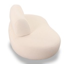 Saloni Sofa Bon Bon in Stoff Hoppi wollweiß