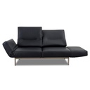 Signet Sofa CHIMBA in Leder schwarz
