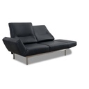 Signet Sofa CHIMBA in Leder schwarz