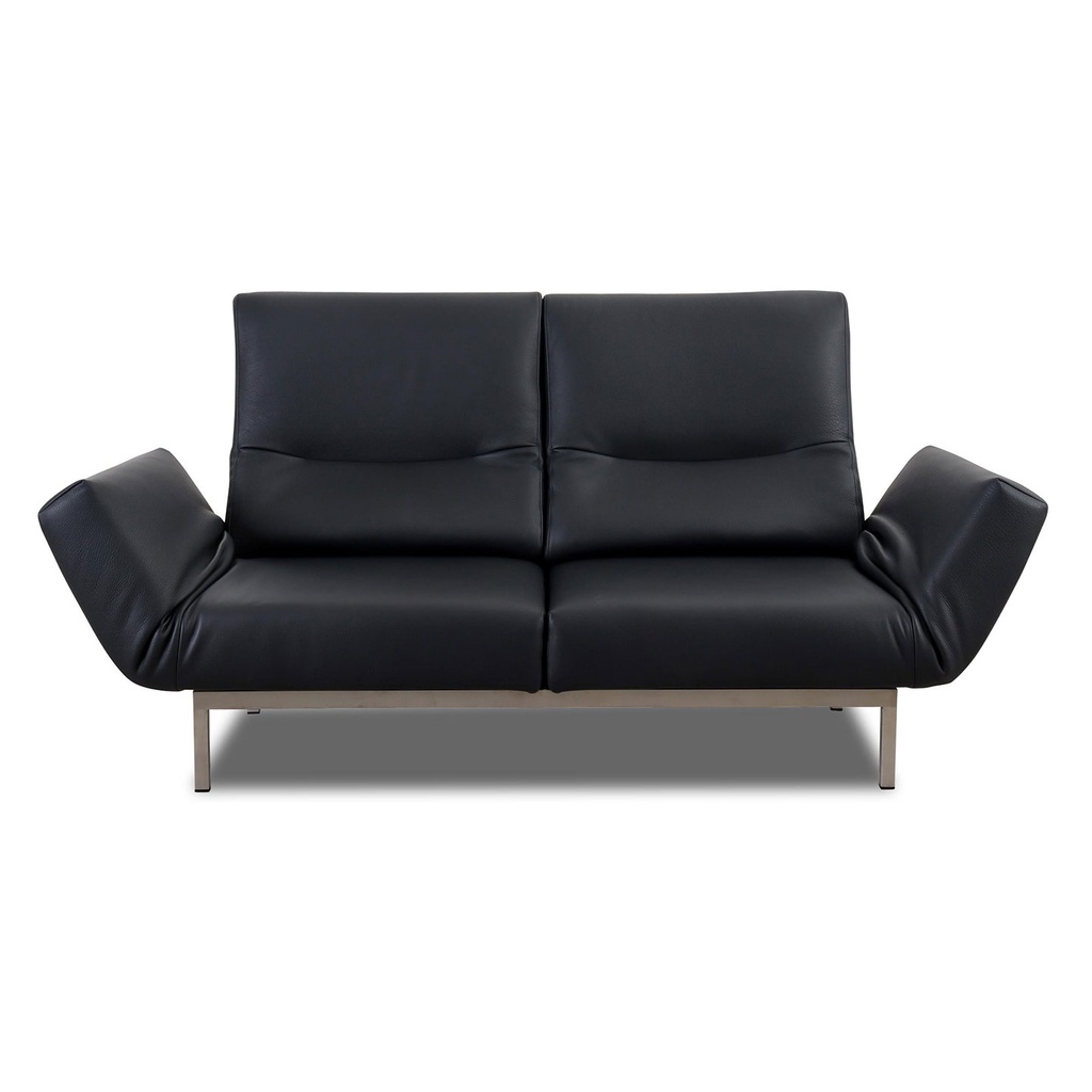 Signet Sofa CHIMBA in Leder schwarz