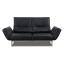 Signet Sofa CHIMBA in Leder schwarz