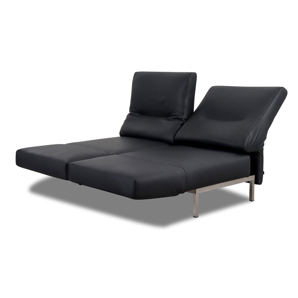 Signet Sofa CHIMBA in Leder schwarz