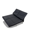Signet Sofa CHIMBA in Leder schwarz