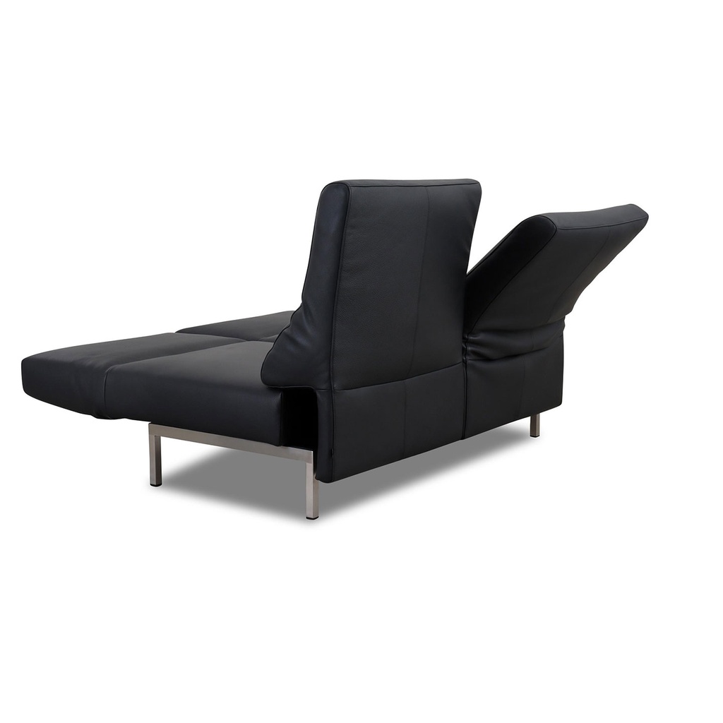 Signet Sofa CHIMBA in Leder schwarz