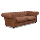 Softform Sofa Chester in Leder Rancho cognac