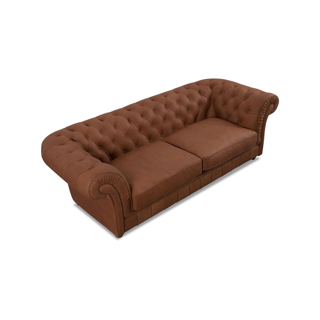 Softform Sofa Chester in Leder Rancho cognac