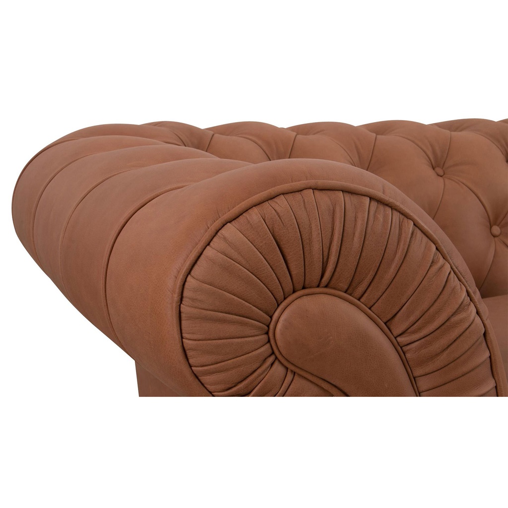 Softform Sofa Chester in Leder Rancho cognac