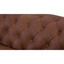Softform Sofa Chester in Leder Rancho cognac