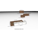 Venjakob Wohnwand, Lowboard, Regal, Sideboard Andiamo AN44