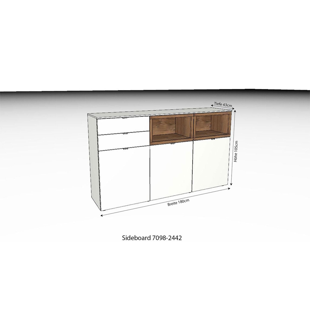 Venjakob Wohnwand, Lowboard, Regal, Sideboard Andiamo AN44