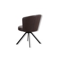 Venjakob 6er Set Stuhl 2131 ELINA mit Metallgestell in Leder Sauvage braun