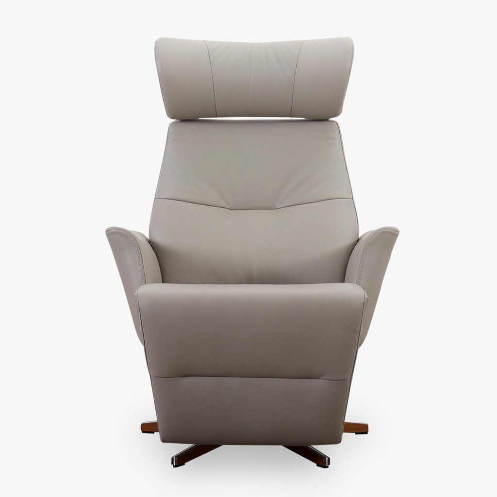 [92260315] Conform Fernsehsessel Beyoung mit Fussteil in Leder Nappa cement