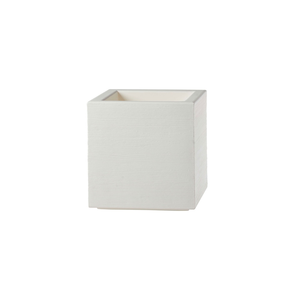 [SD-QUA055-white] Slide Design Blumentopf Quadra 55x55cm in milky white