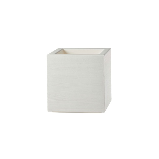 [SD-QUA055-white] Slide Design Blumentopf Quadra 55x55cm in milky white