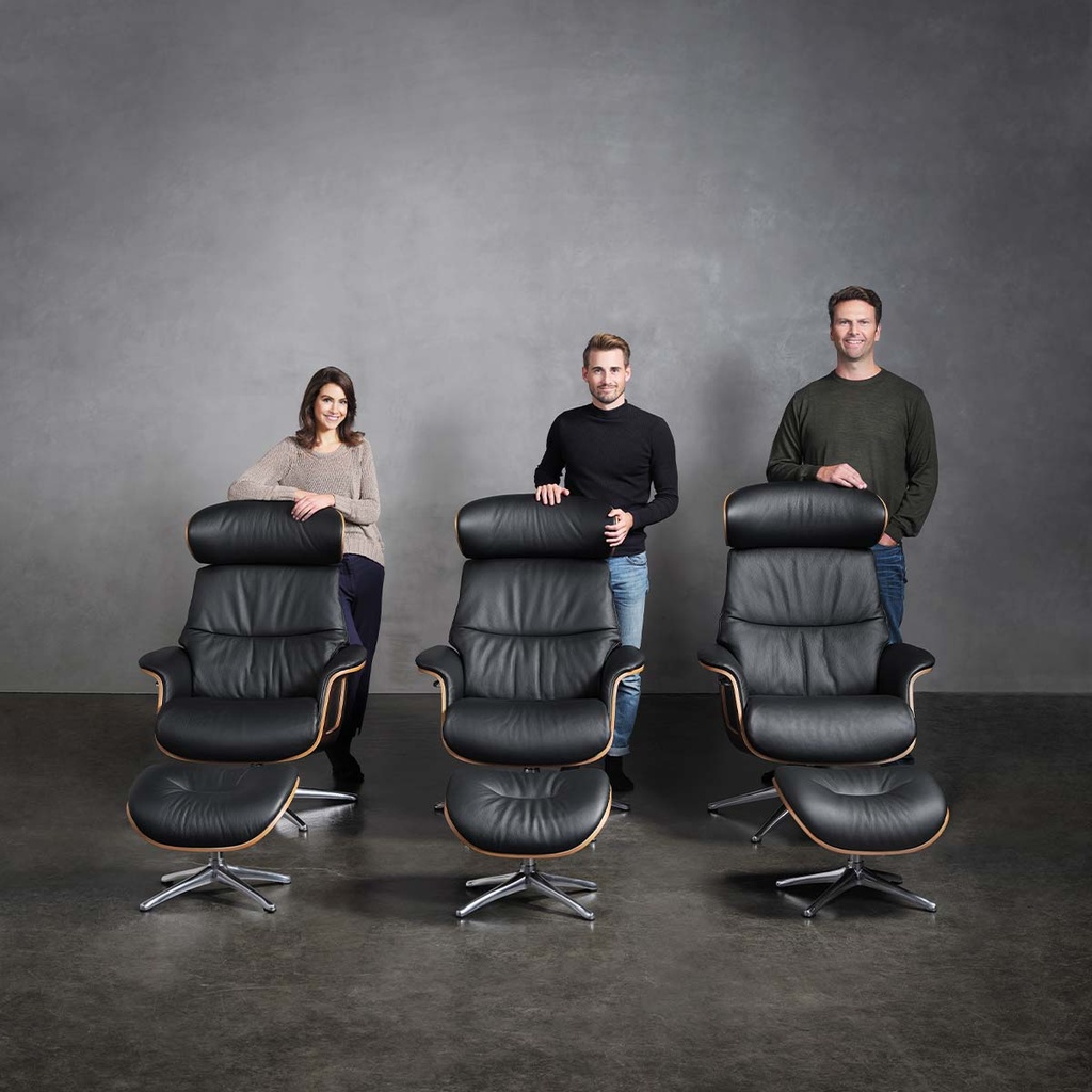 Flexlux Sessel CLEMENT in Leder Nature